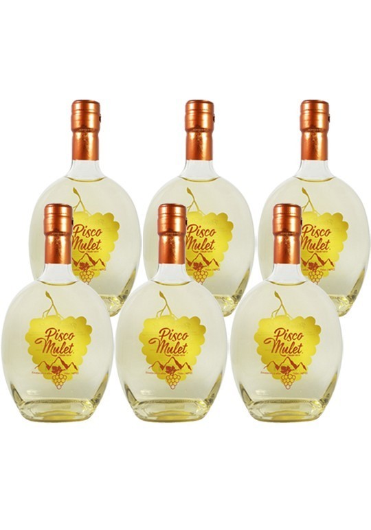 6x Pisco Mulet 40º 750cc