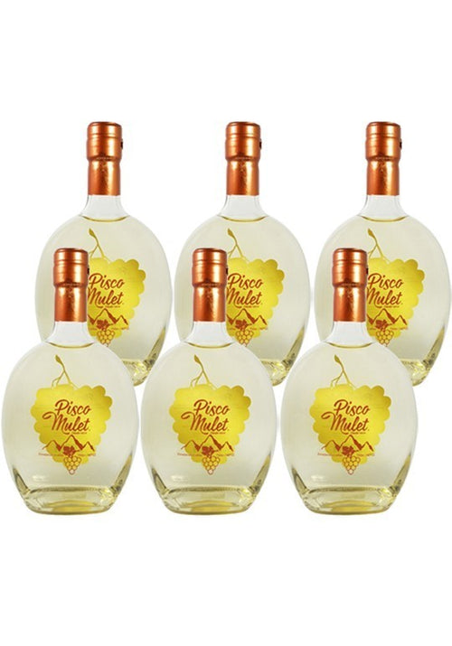 6x Pisco Mulet 40º 750cc