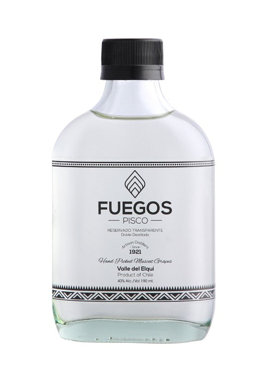 Pisco Fuegos 40º Petaca Transparente 190cc