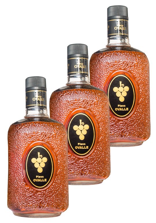 3x Pisco Ovalle 40º Elite 750cc