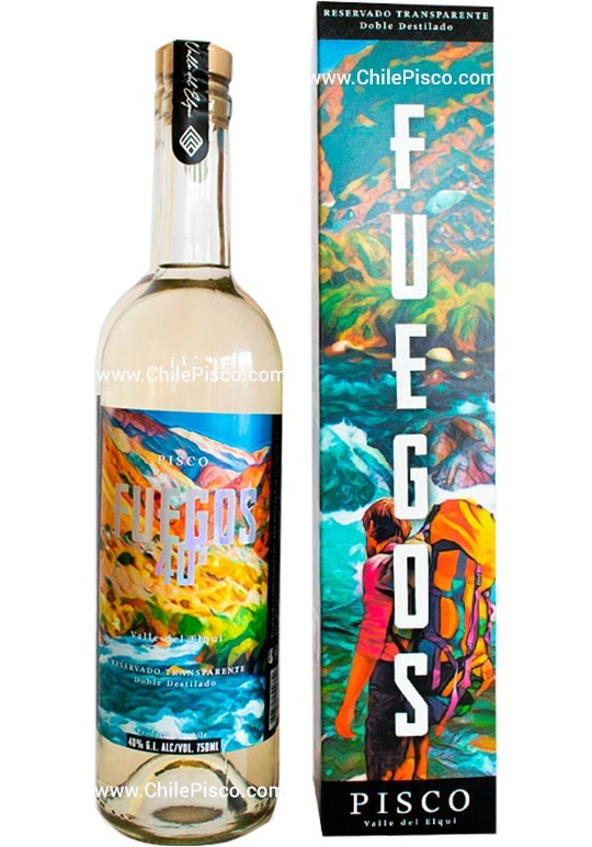 Pisco Fuegos 40º Rio Elqui 750cc