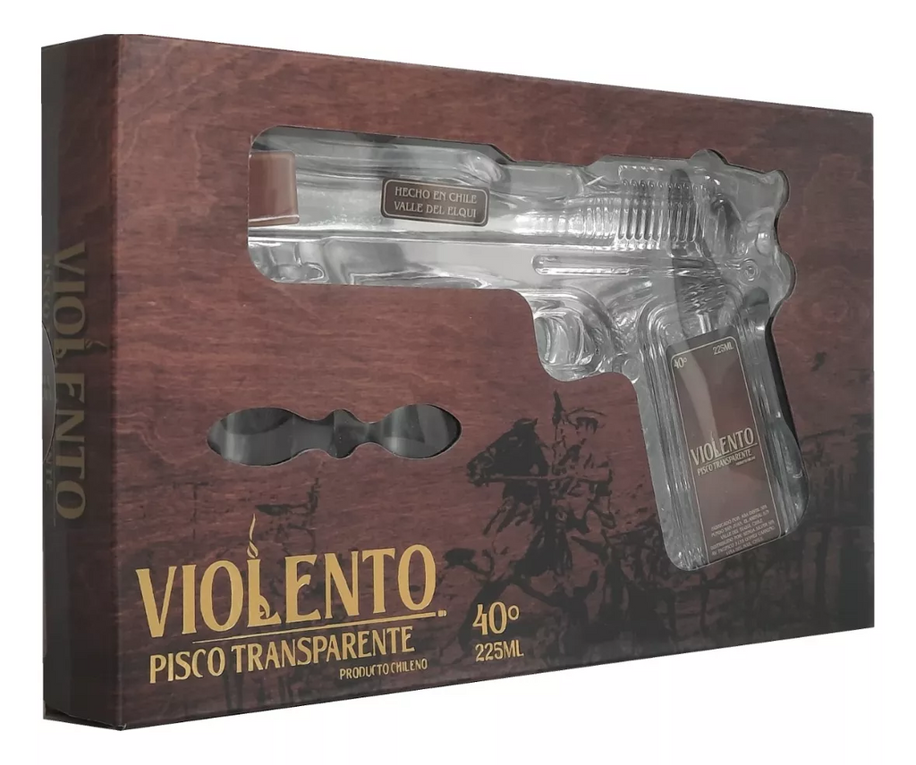 Pisco Violento 40° Transparente 225ml