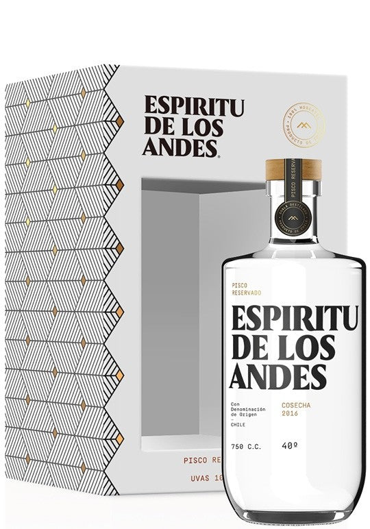 Pisco Espíritu de los Andes 40º 750cc