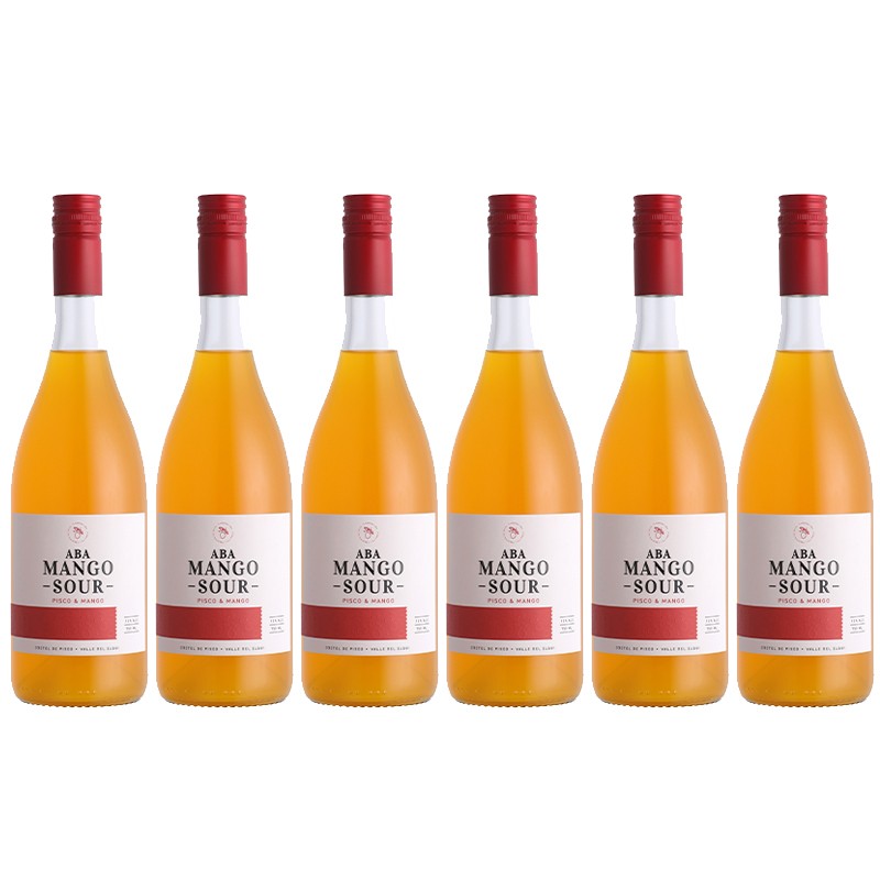6x Pisco ABA Sour Mango 12º 750cc