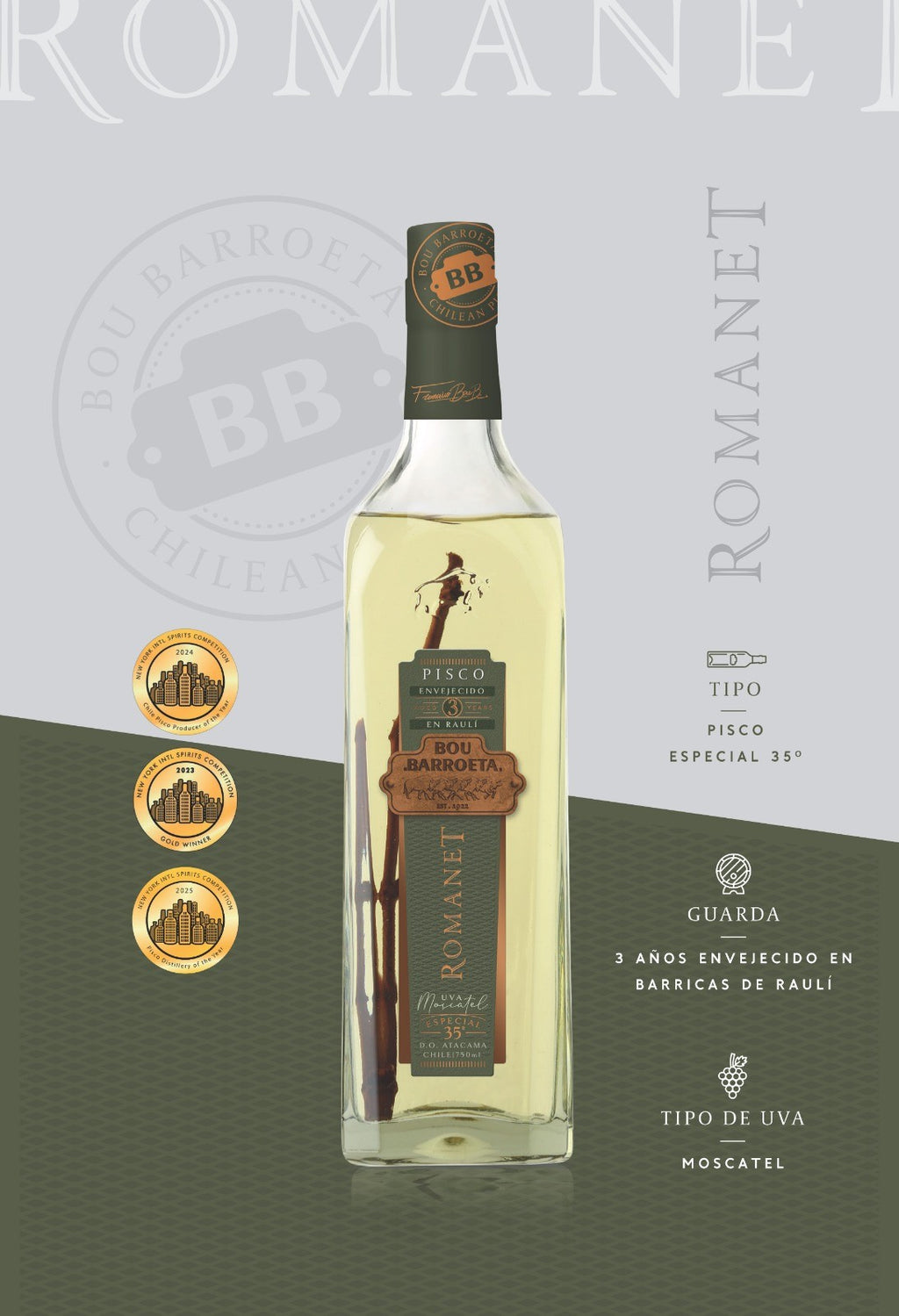 Pisco Bou Barroeta, Romanet 35º 750cc
